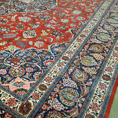 Signed-Antique-Persian-Kashan-Carpet-Richard-Afkari-Rugs-in-NYC