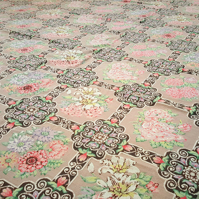 French-Needlepoint-Design-Wool-Carpet-Richard-Afkari-Rugs-In-NYC
