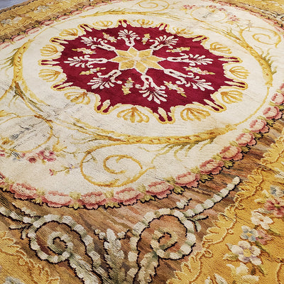 Savonnerie Design Wool Carpet Richard Afkari Rugs in NYC