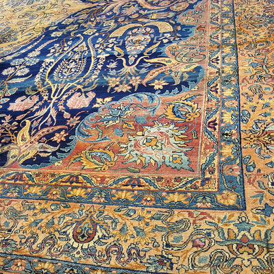 Kirman-Medallion-Square-Carpet-Richard-Afkari-Rugs-In-NYC